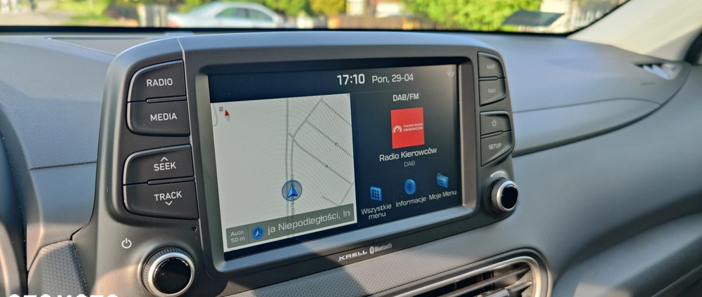 Hyundai Kona cena 78000 przebieg: 34000, rok produkcji 2020 z Inowrocław małe 326